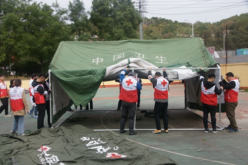 “同心协力—2019”承德市红十字会应急救援综合演练活动举行(图5)