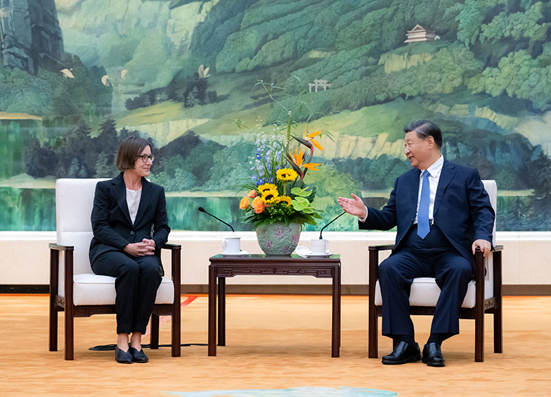 习近平会见红十字国际委员会主席斯波利亚里茨(图2)